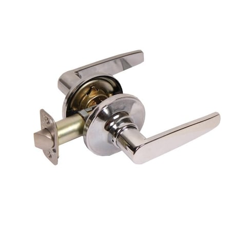 Pamex Olympic Lever with Round Rose Passage Lockset Grade 3 Bright Chrome Finish FLG203
